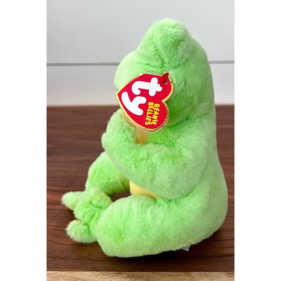 Ty Beanie Baby Bellies - SNAPPER the Green Frog (6 inch) Stuffed Plush Toy Tag - Picture 4 of 7